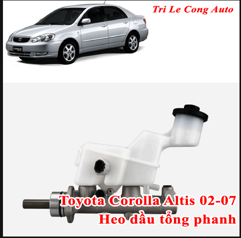 Toyota Corolla đời 2003 2004 2005 Heo dầu thắng cái tổng phanh Altis 02-07 may1 1.3 1.8bộ 4 cuppen sin sim phốt trên