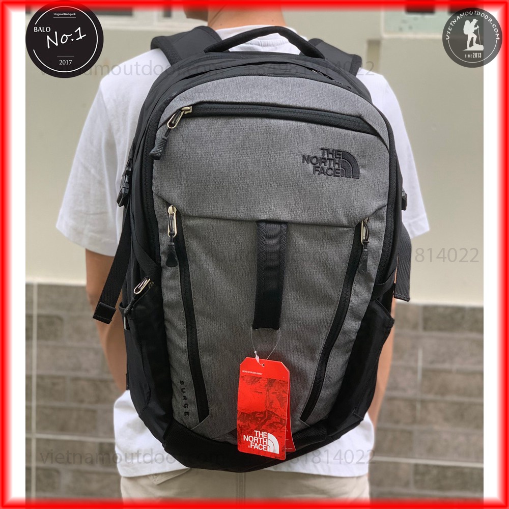 Balo the north face surge new - xám bảo hành trọn đời