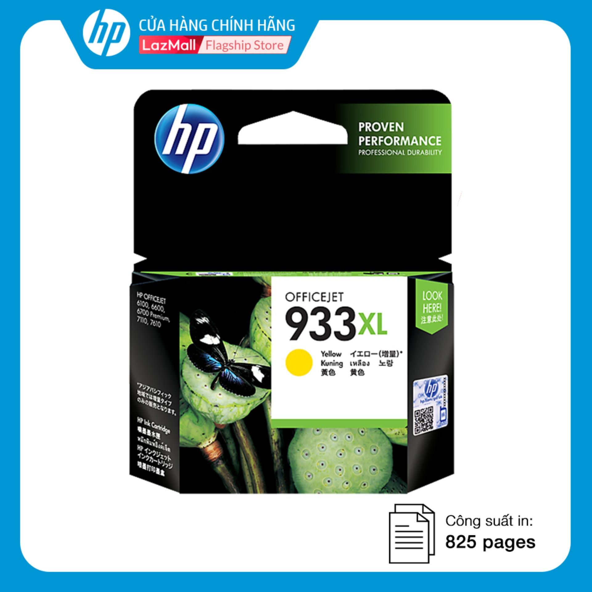 Mực in hp 933xl yellow officejet ink cartridge-cn056aa - hàng chính hãng
