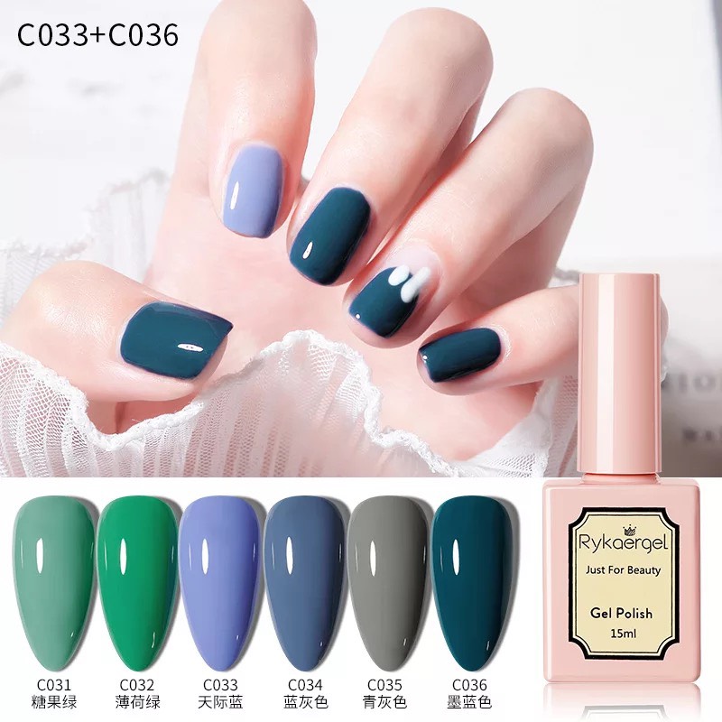 Sơn gel Rykaergel bảng màu 31 - 36 15ml - BUM STORE