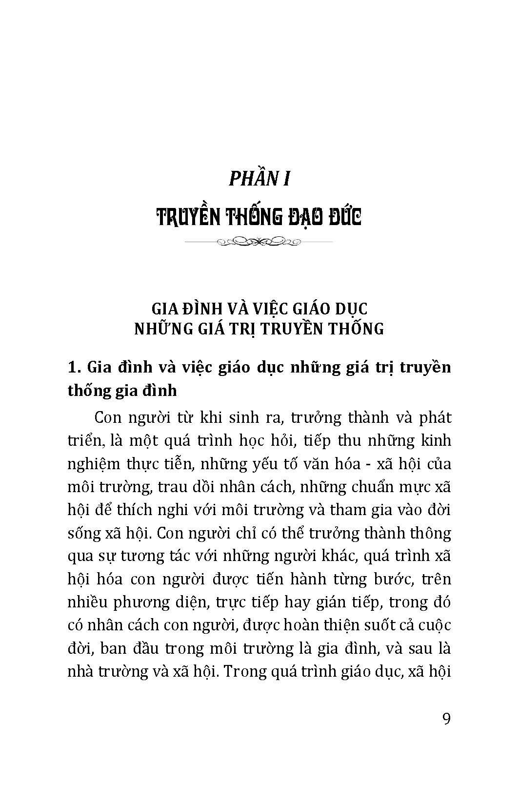 Truyền Thống Đạo Đức Tôn Sư Trọng Đạo Và Hiếu Học Trong Gia Đình