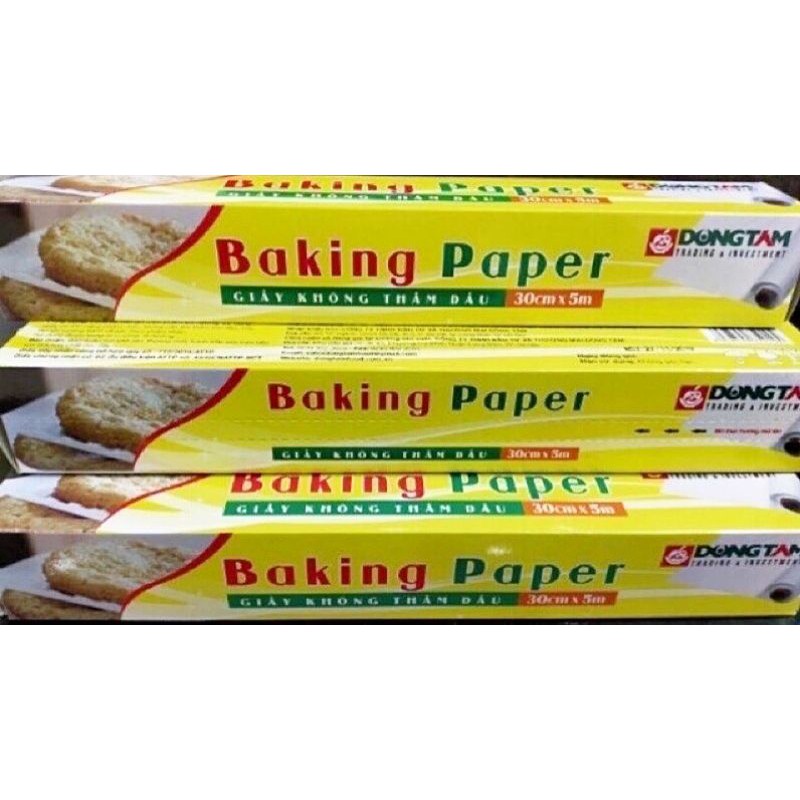 Giấy nến Nướng bánh, nướng thức ăn không thấm dầu mỡ