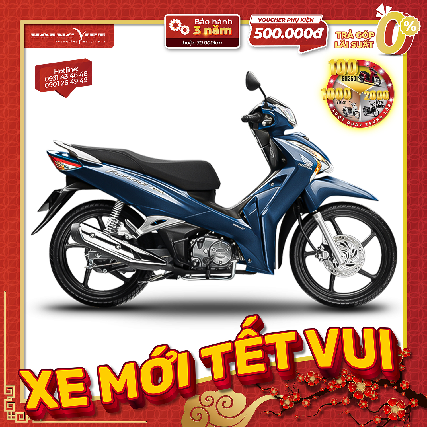 Xe Máy Honda FUTURE 125 FI phiên bản 2022