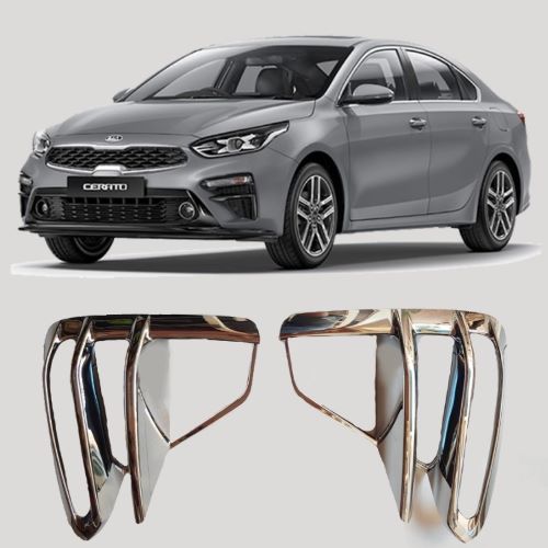 Ốp viền đèn gầm trước mạ crom xe kia cerato 2019