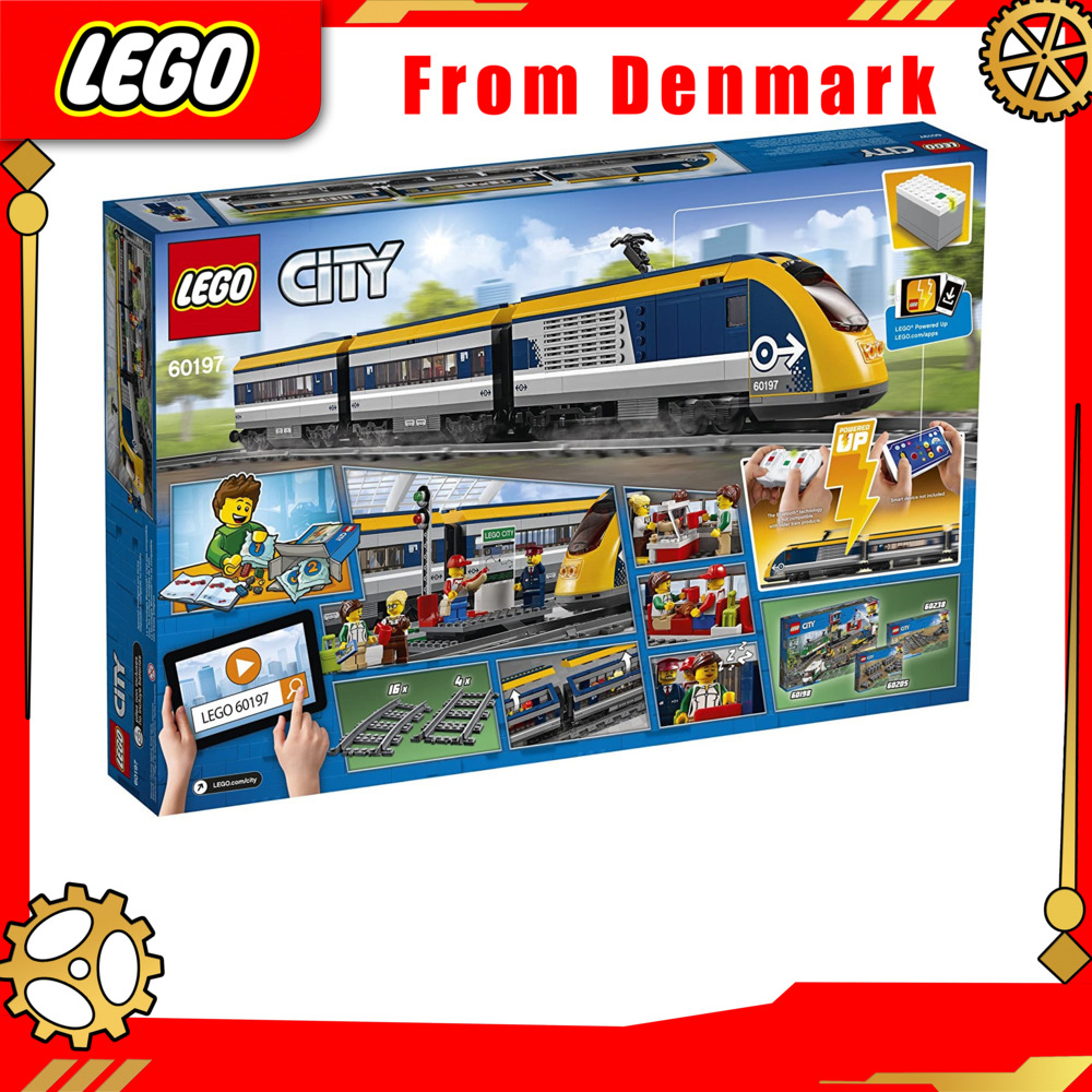 Đề nghị đặc biệt LEGO City Passenger Train 60197 Overbox building set guaranteed Authentic From Denmark