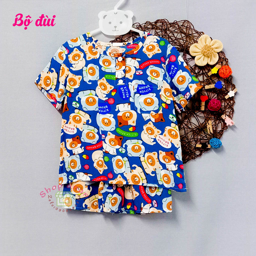[12-13kg]Bộ tole/lanh đùi ngắn tay, sát nách bé trai 12-13kg