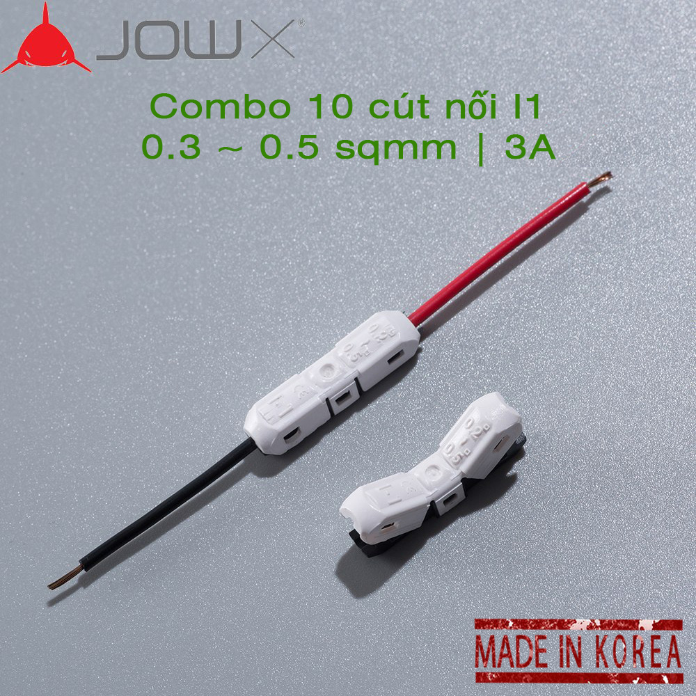 Combo 10 cút nối dây điện I1 JOWX Hàn Quốc cút nối thẳng dây đơn