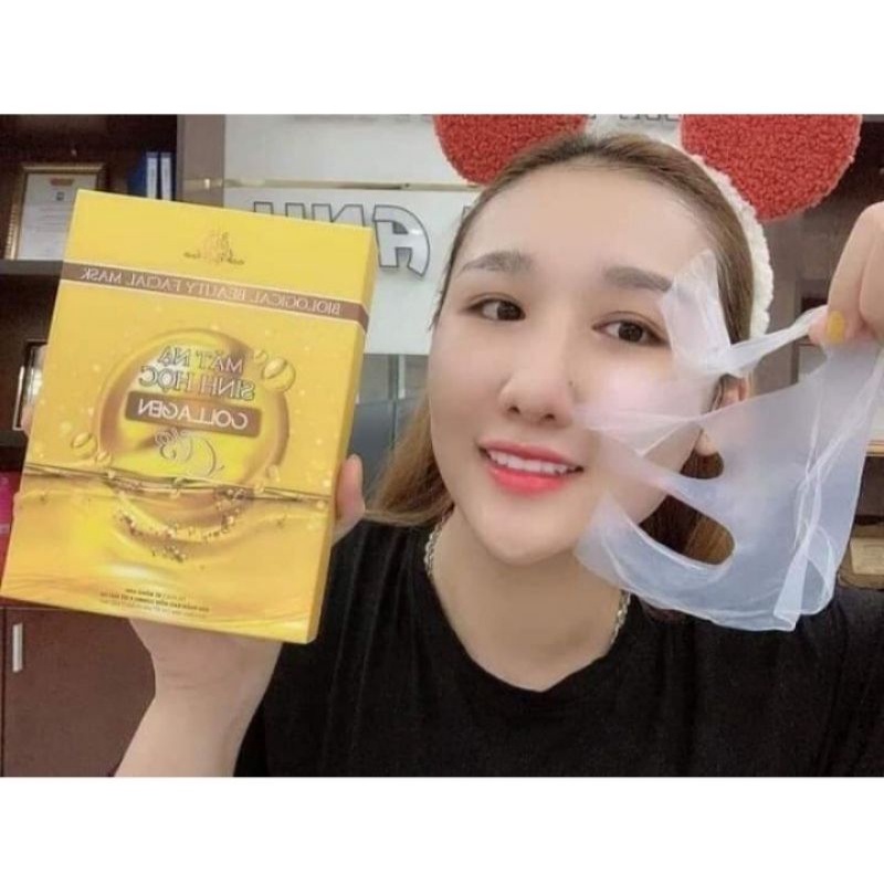 Mặt nạ sinh học collagen x3 - chính hãng - hộp 5 mặt nạ mỹ phẩm đông anh, nạ collagen x3
