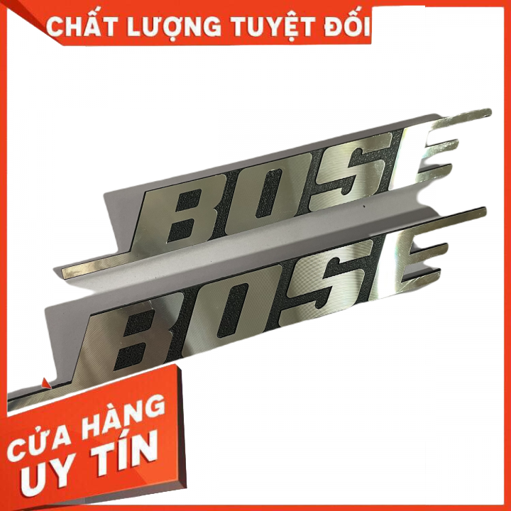 logo tem nhôm dán thùng loa cỡ lớn 20cm : Giá 2 cái
