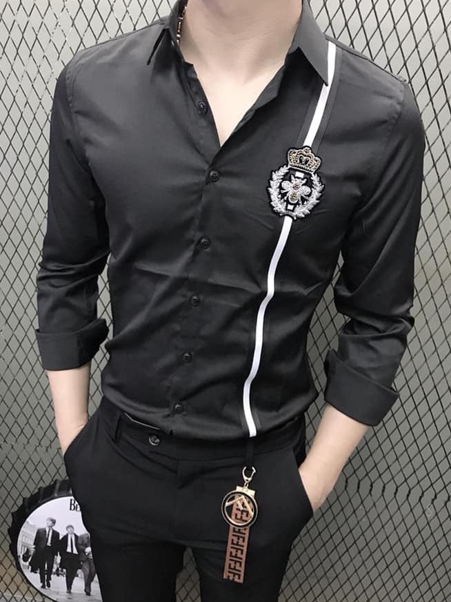 Áo sơ mi nam chống nhăn,hàng cao cấp phối 3 màu mang đậm phong cách Men