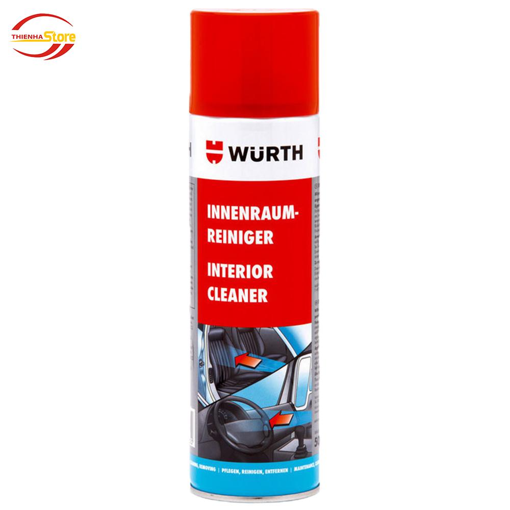 Dung Dịch Dạng Bọt Vệ Sinh Nội Thất OTo Wurth Interior Cleaner 500ml