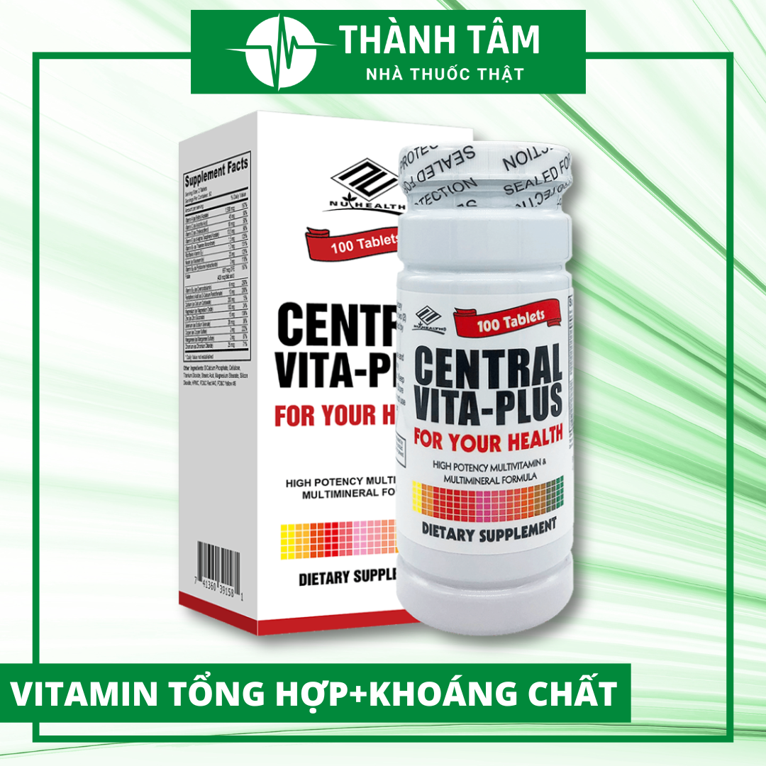 Viên uống bổ sung Vitamin và Khoáng chất Central Vita-Plus Nuhealth