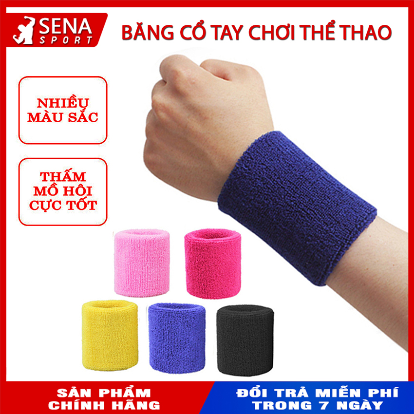 Băng Đeo Cổ Tay Thấm Hút Mồ Hôi, Băng Bảo Vệ Cổ Tay Hỗ Trợ Tập Thể Thao (1 Cái)