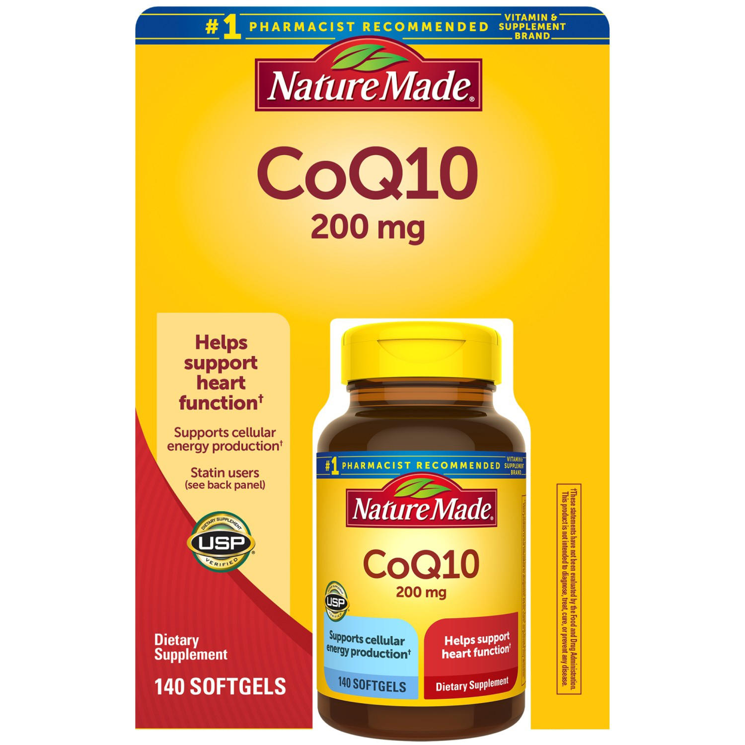 Viên uống hỗ trợ tim mạch nature made coq10 200mg - 140 viên