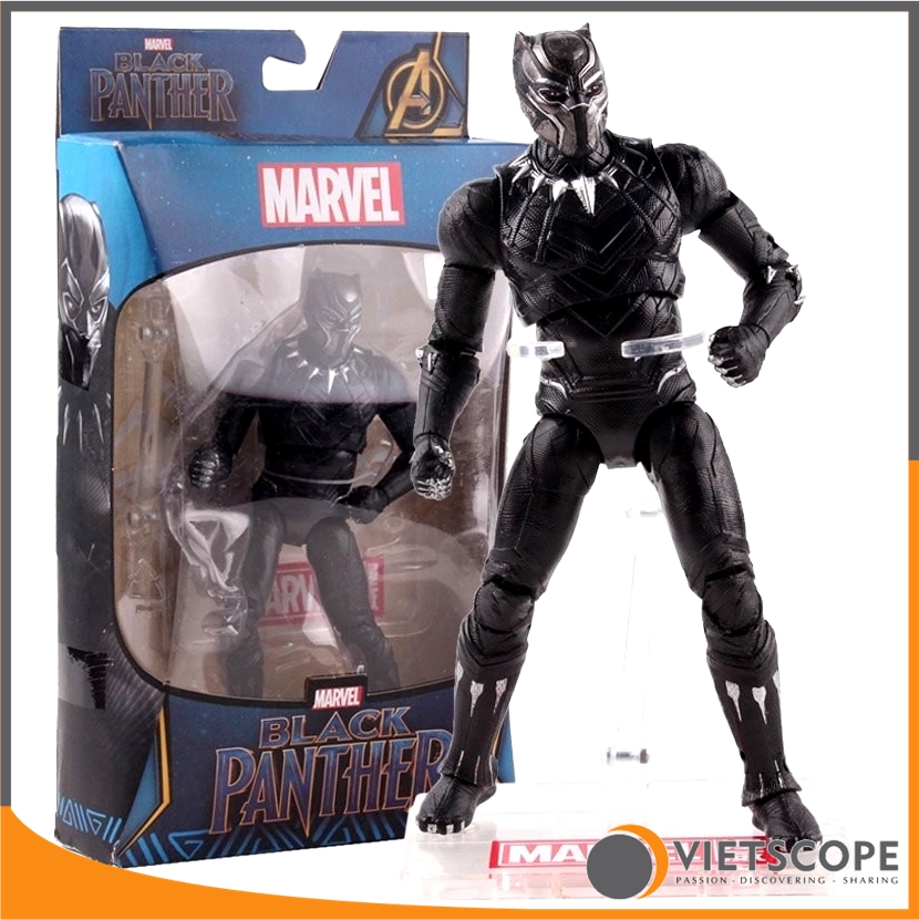 [HCM]Mô hình chiến binh Báo Đen - Black Panther trong phim Avenger của Marvel - Có đế trưng bày