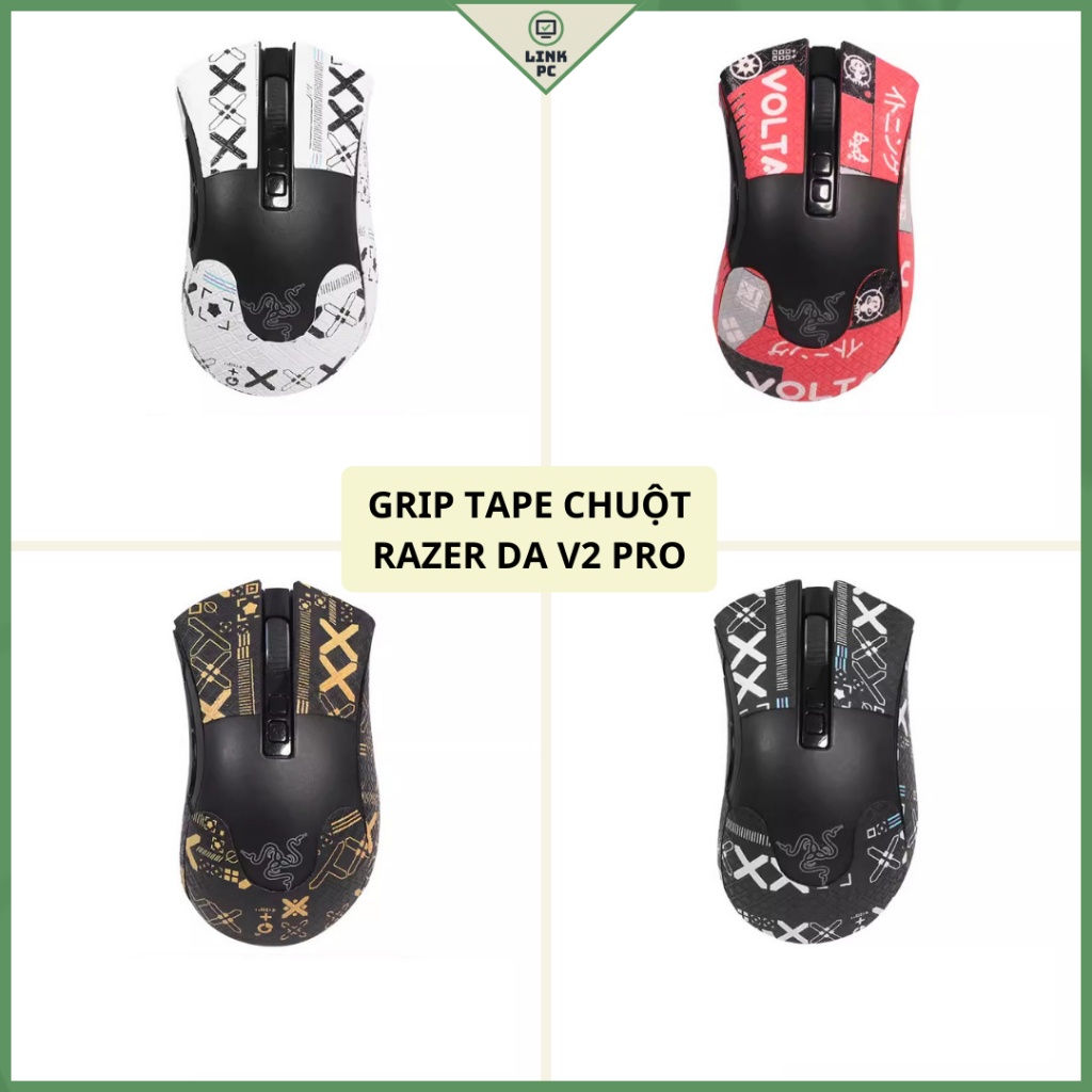 Miếng Dán Chống trượt | Grip Tape Chống Trượt Cho Chuột Logitech Razer Deathadder V2 PRO (Da v2 pro)