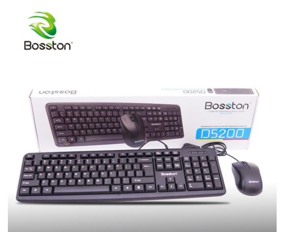 Combo keyboard + mouse bosston d5200 chính hãng bảo hành 12 tháng