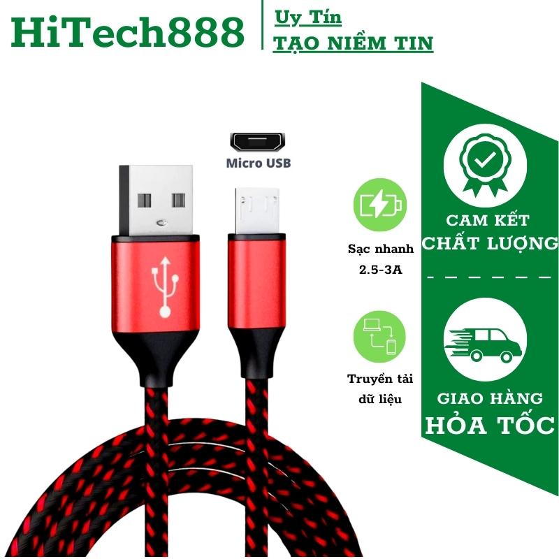 [FREESHIP] Dây Sạc Samsung, Dây Sạc Oppo, Dây sạc bọc dù chống đứt cổng Micro Usb chiều dài 1m dùng cho tất cả các dòng điện thoại Androi: Samsung, oppo xiaomi...