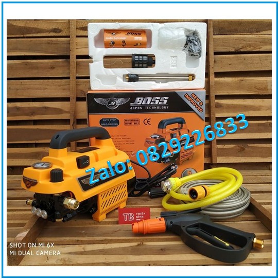 MÁY RỬA XE ÁP LỰC CAO BOSS B11 3500W JAPAN THẾ HỆ MỚI 2020 tặng bình bọt tuyết. CÓ CHỈNH ÁP SIÊU MẠNH CHÍNH HÃNG