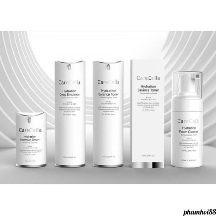 Bộ dưỡng da cơ bản carecella hydration basic set nhập khẩu hàn quốc