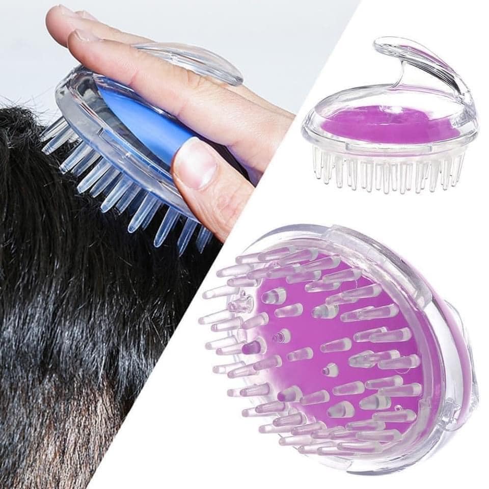 Lược gội đầu massage gai silicon mát xa da đầu, giảm rụng tóc, kích thích mọc tóc