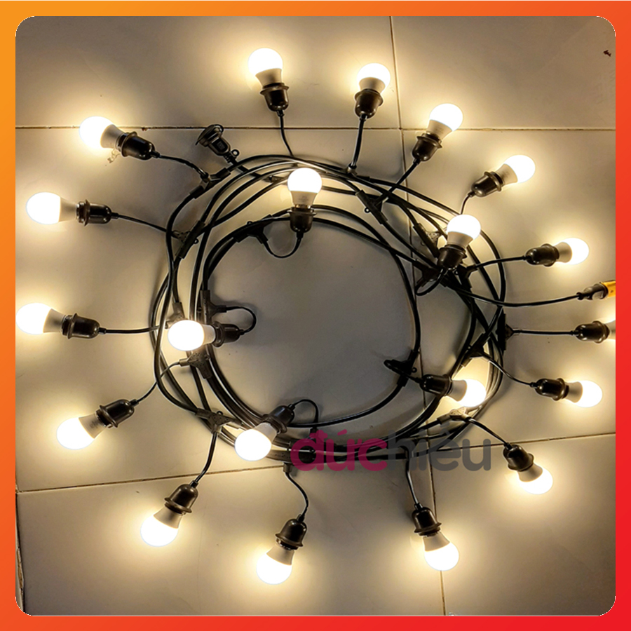 Dây Đèn Trang Trí Ngoài Trời ĐỨC HIẾU SHOP Chống Nước Phong Cách Châu Âu