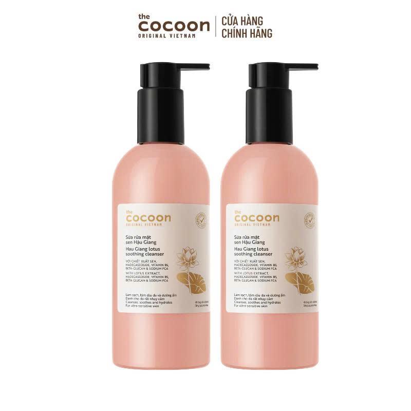 COMBO 2 Sữa rửa mặt Sen Hậu Giang dành riêng cho làn da mỏng manh  rất nhạy cảm 310ml