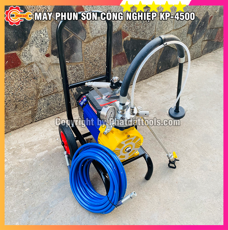Máy phun sơn công nghiệp kp-4500 - đầy đủ phụ kiện - bảo hành 6 tháng