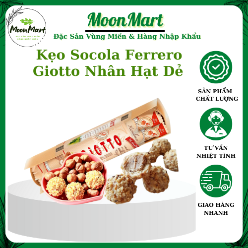 Kẹo socola ferrero giotto nhân hạt dẻ cao cấp của đức chính hãng