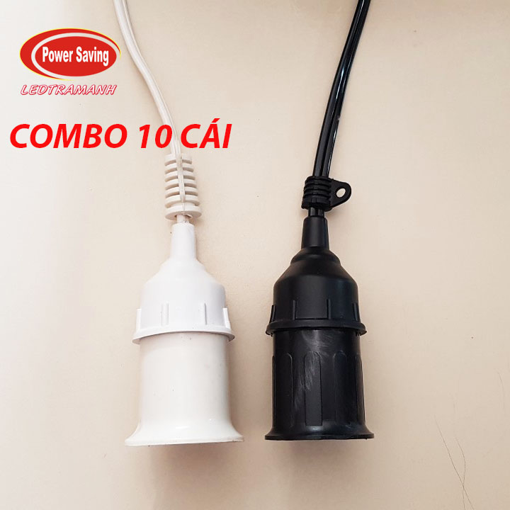Combo 10 Đuôi đèn E27 xoắn nước ngoài trời