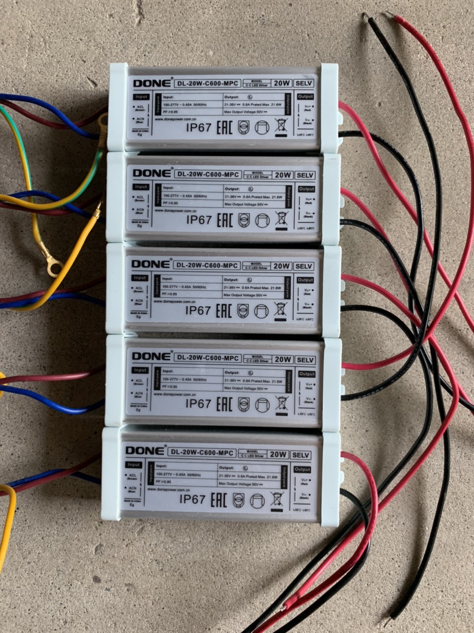 Driver LED DONE MPC 20W cho lắp ráp đèn LED
