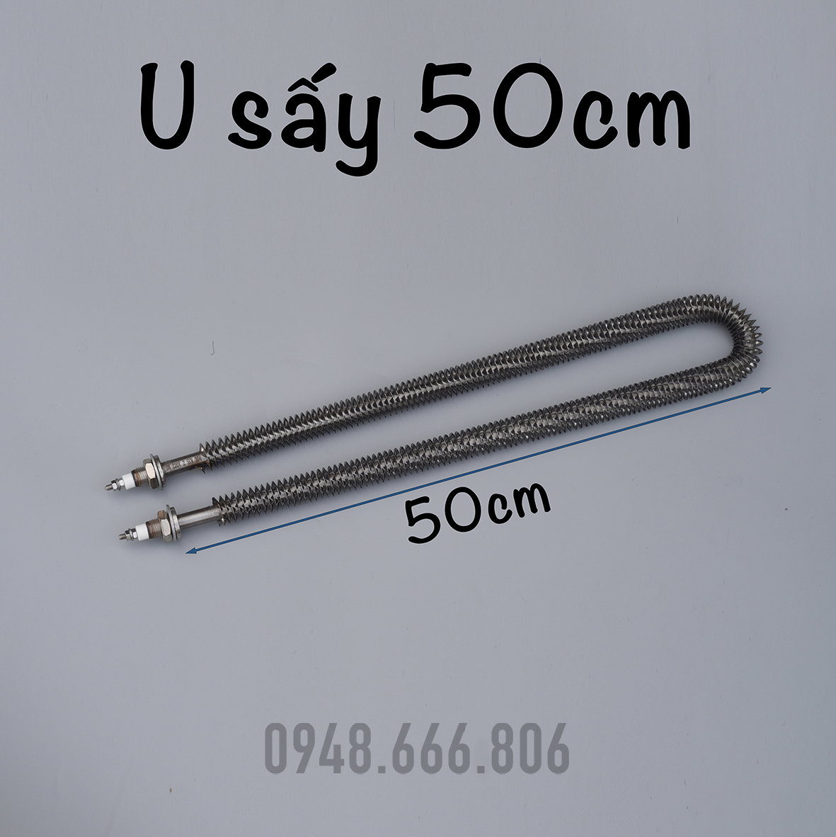 Điện trở sấy, thanh nhiệt sấy chữ U dài 50cm