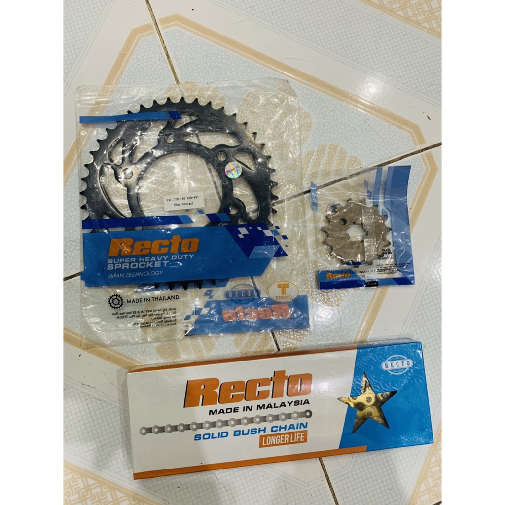 Nhông sên đĩa recto cho các dòng xe