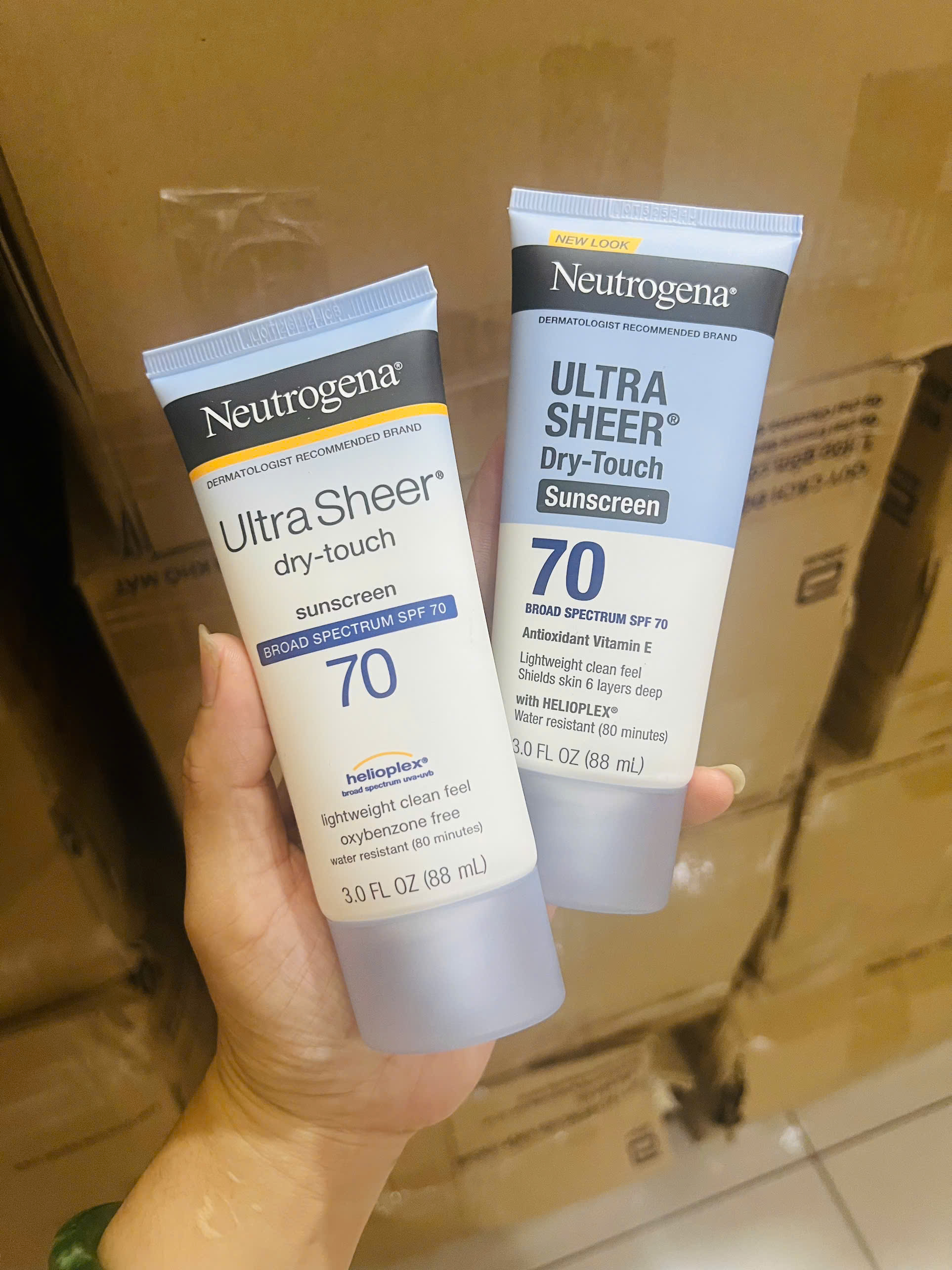 HSD 6 2027 Kem Chống Nắng Neutrogena Ultra Sheer Dry Touch Sunscreen SPF 70 88ml