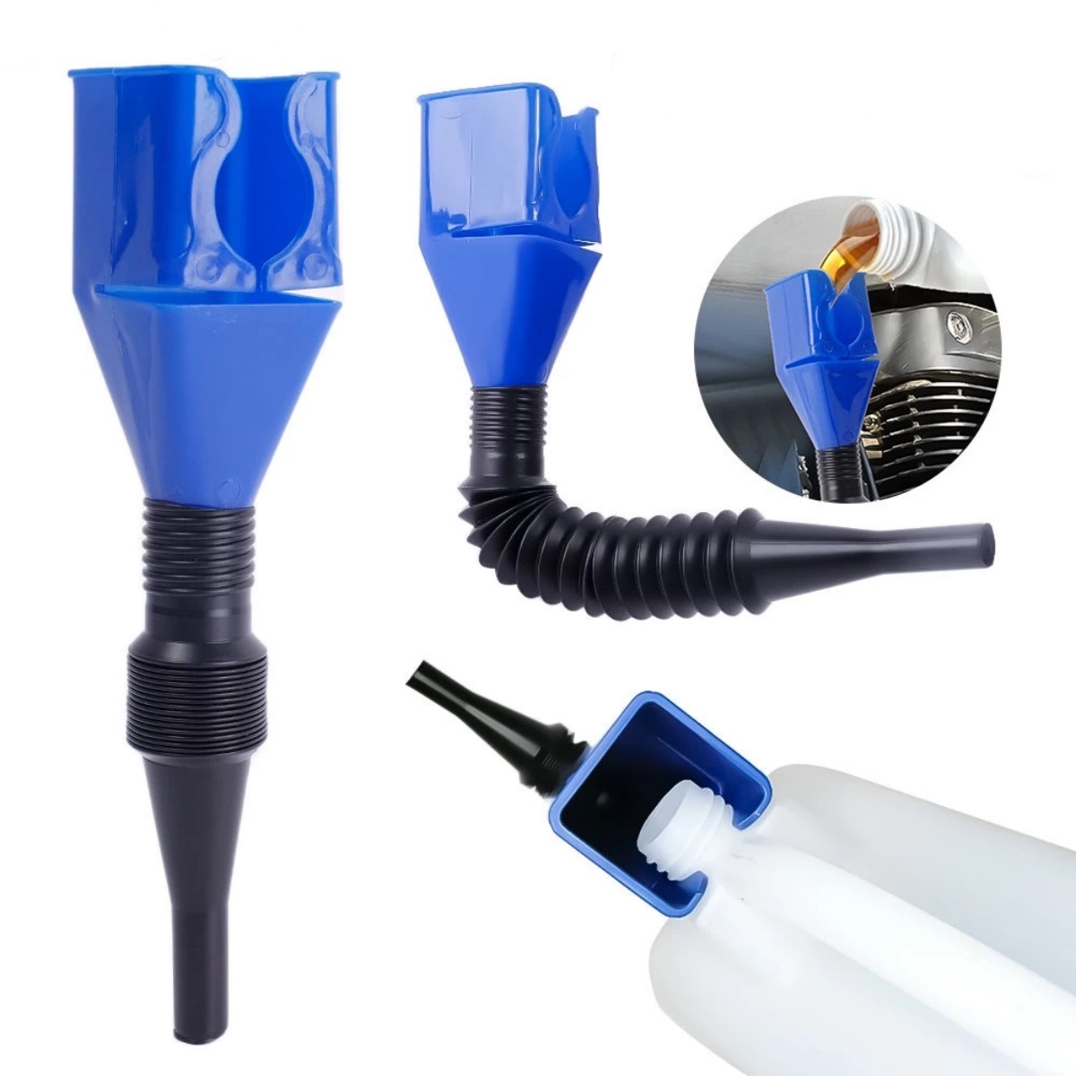 Phễu Rót Dầu Nhớt, Đổ Xăng Ô Tô Xe Máy, Đổ Nước Làm Mát Chất Lỏng Đa Năng Chống Tràn-NIEVE