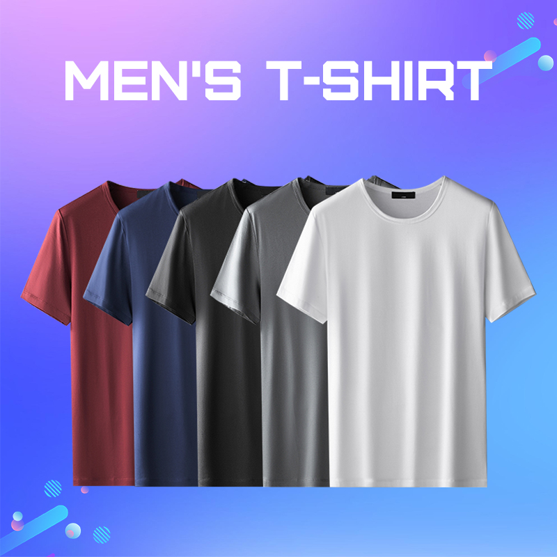 Áo thun T shirt unisex ngắn tay vòng cổ mỏng mồ hôi nhanh khô mùa hè mát mẻ hàng đầu cơ sở màu