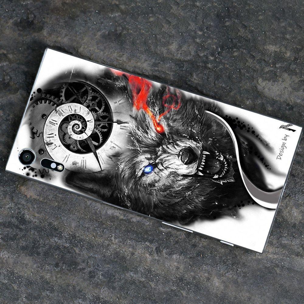 Ốp lưng cứng viền dẻo dành cho điện thoại Sony Xperia XZ - Đôi mắt sói MS DMSD001