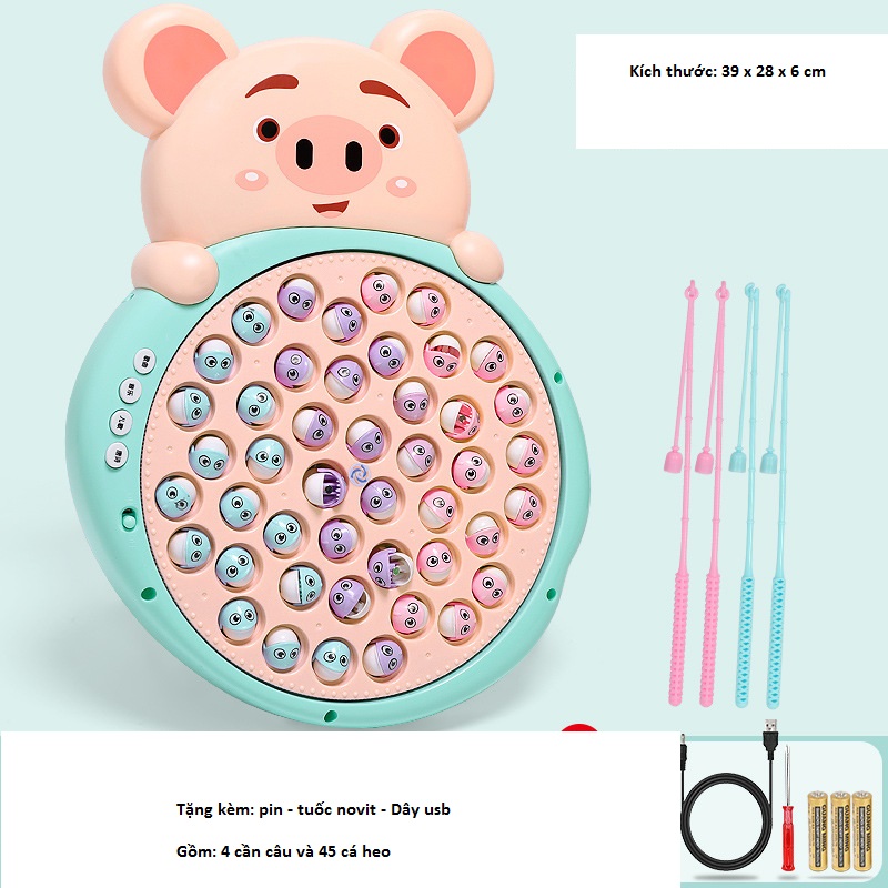 Bộ Đồ Chơi Cho Bé Tập Câu Cá Heo ( Tặng kèm pin và tuốc nơ vit) - Có nhạc