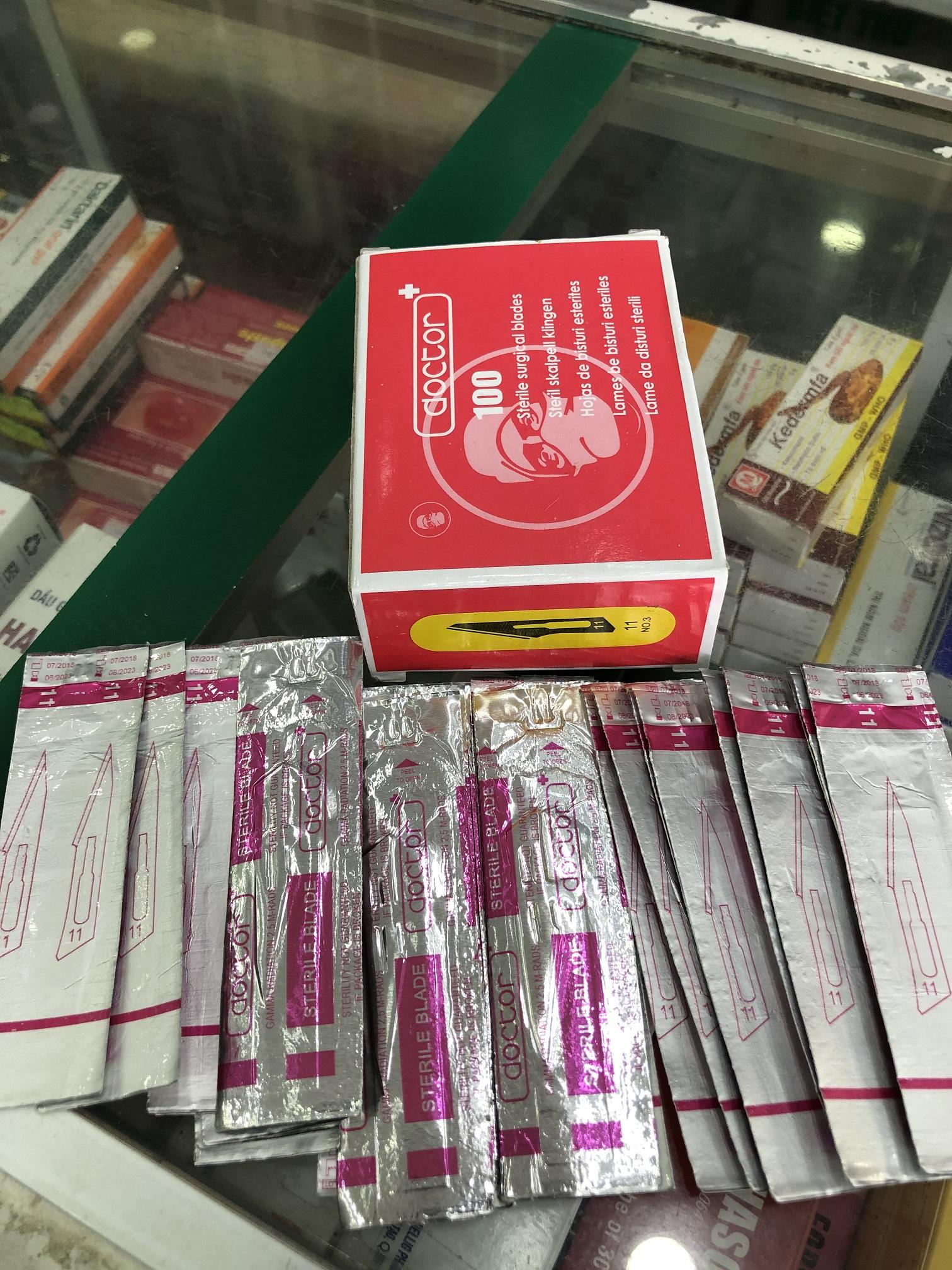 [HÀNG XỊN LOẠI 1] Bộ 50 lưỡi dao mổ 11, lưỡi dao rạch mụn, lưỡi dao phẩu thuật DOCTOR số 11 lưỡi dao y tế lưỡi dao phẫu thuật mổ số 11 doctor