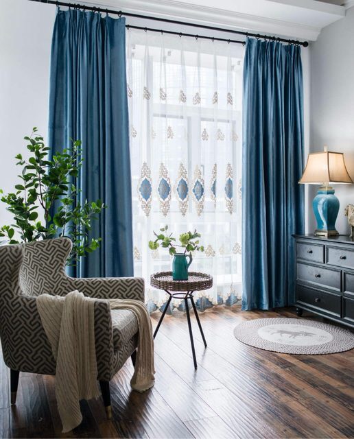 Rèm cửa sổ chống nắng 95%, rộng 1.3m cao 1.8m, rèm may sẵn trang trí phòng khách, phòng ngủ