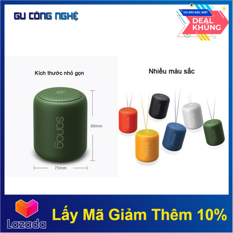 Loa bluetooth sanag x6 -loa bluetooth fm - đọc thẻ tf sd - kết nối máy tính aux 3.5mm -dc3868