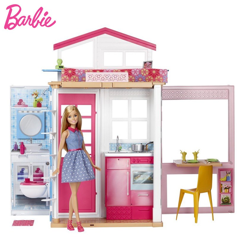 HOT Búp bê Barbie nhà nghỉ lễ nhấp nháy Bộ búp bê & nhà búp bê Barbie đồ