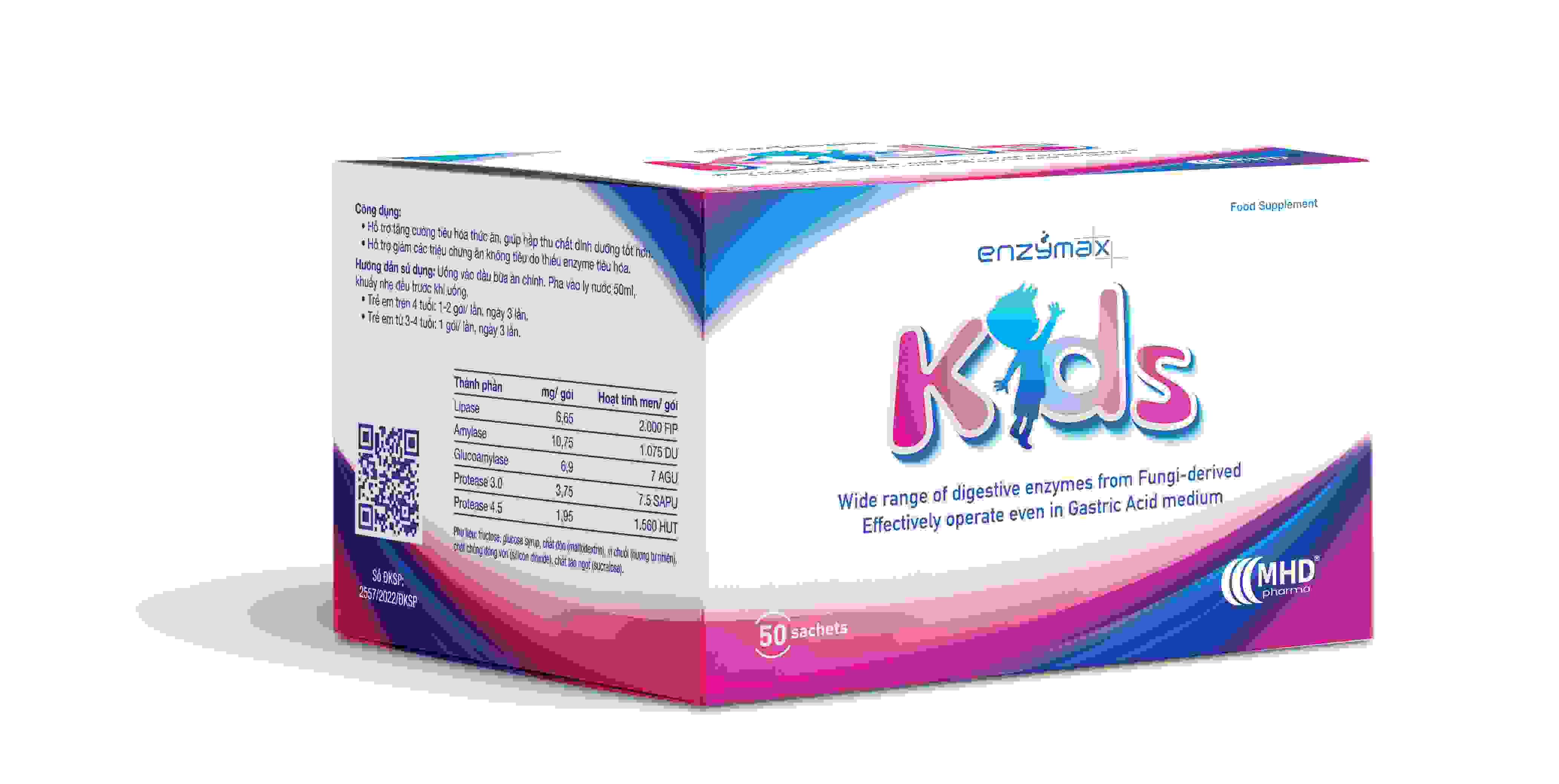 Men tiêu hóa Enzymax Kids giúp trẻ ăn ngon, tăng cường tiêu hóa