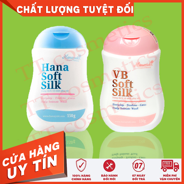 Dung dịch vệ sinh hanayuki vb soft silk màu hồng