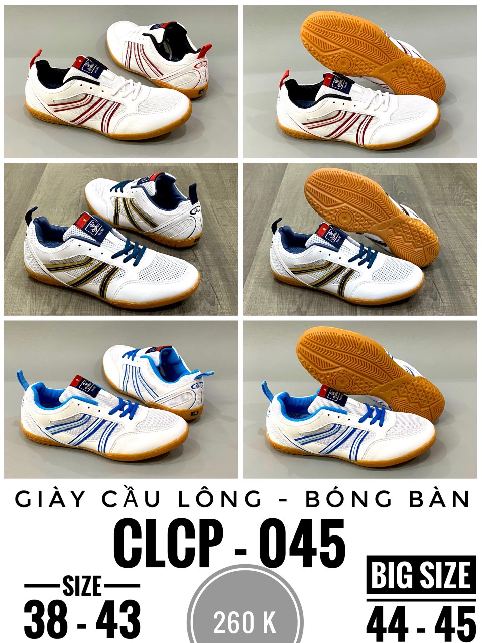 Giày cầu lông nam nữ clcp_045 new