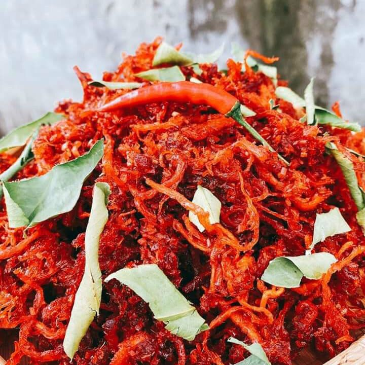 1 kg- khô bò sợi lá chanh