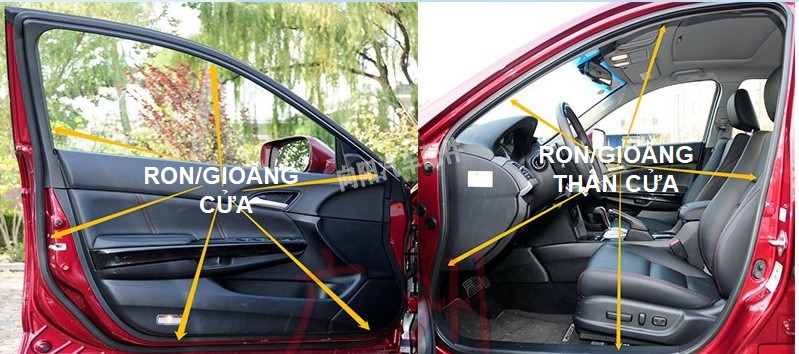 Ron gioăng thân cửa cho honda civic gen 8 , honda civic 2006 - 2011
