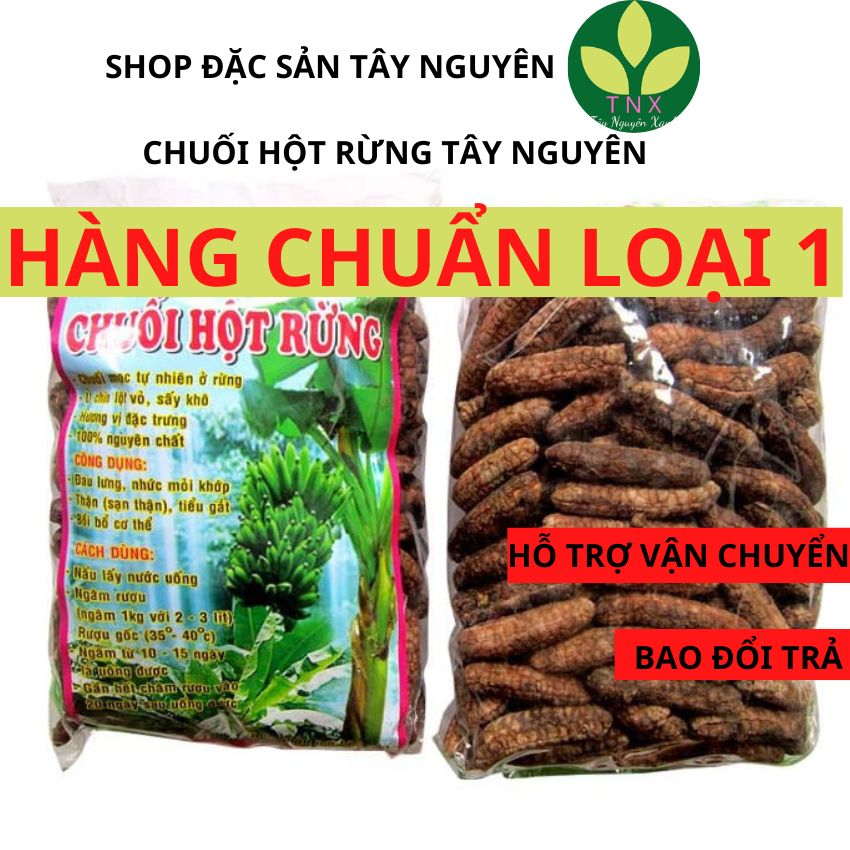 1Kg Chuối Hột Rừng, Chuối Rừng nguyên quả phơi khô, chuối hạt rừng