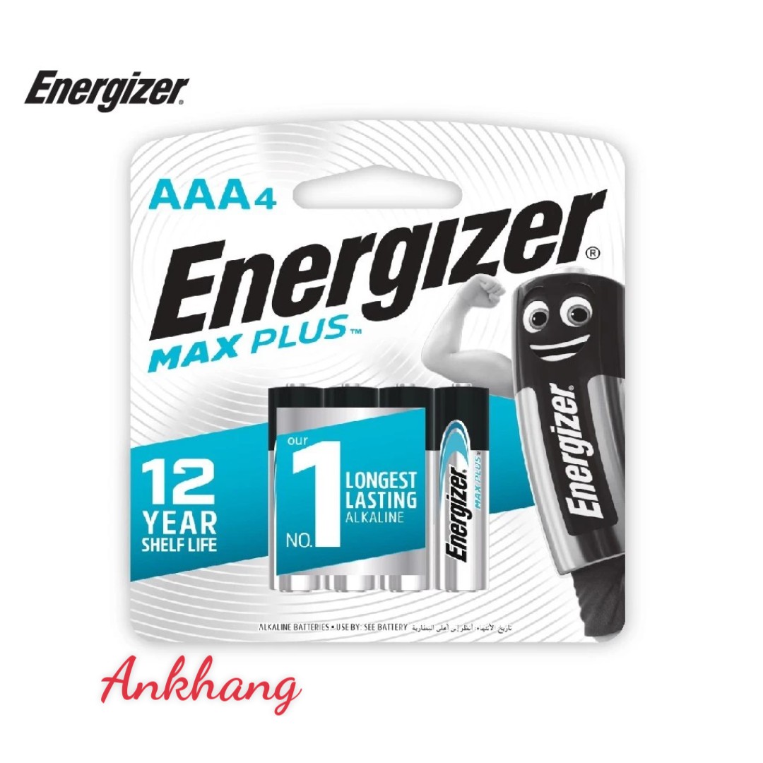 Vỉ 4 viên pin đũa AAA Energizer Max Plus - Hàng chính hãng