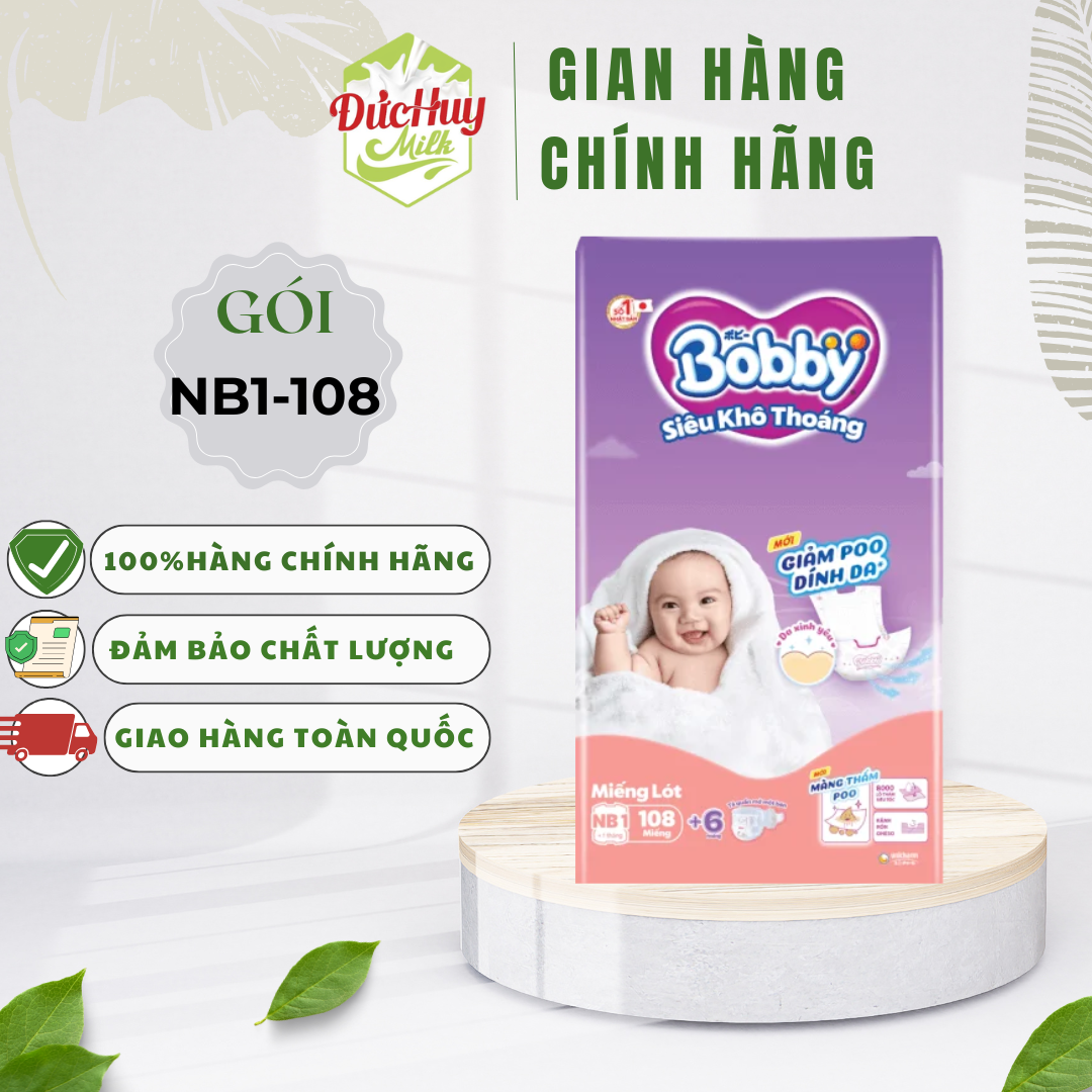 Bobby Newborn Nb1-108 / Nb2 Newborn Pads (60 Pieces) Km by the Minute